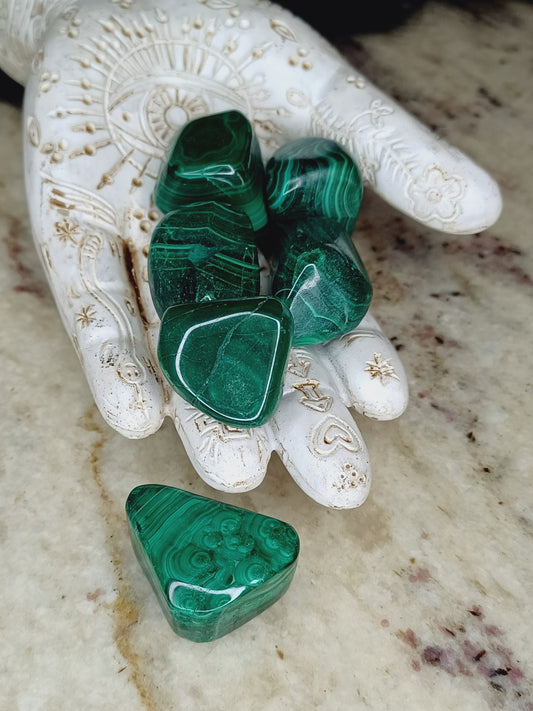 Malachite/ Tumbled Natural Malachite Stone