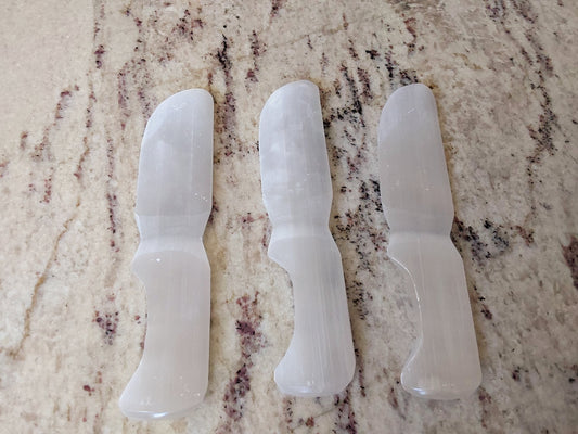 Selenite Crystal Knife /Morrocan Selenite/ Blade of Light