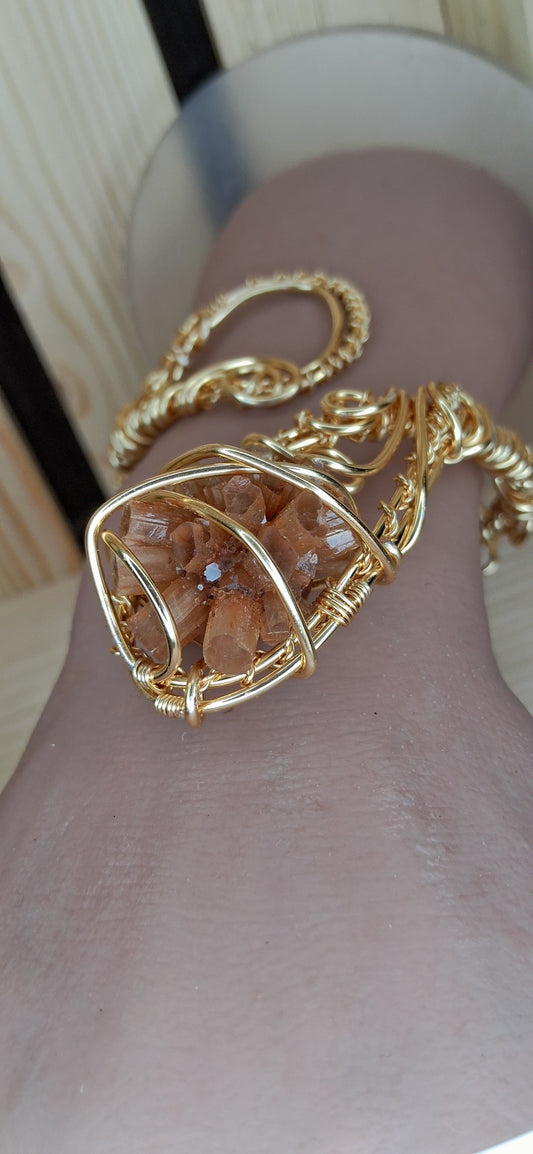 Aragonite Bracelet & Ring Set