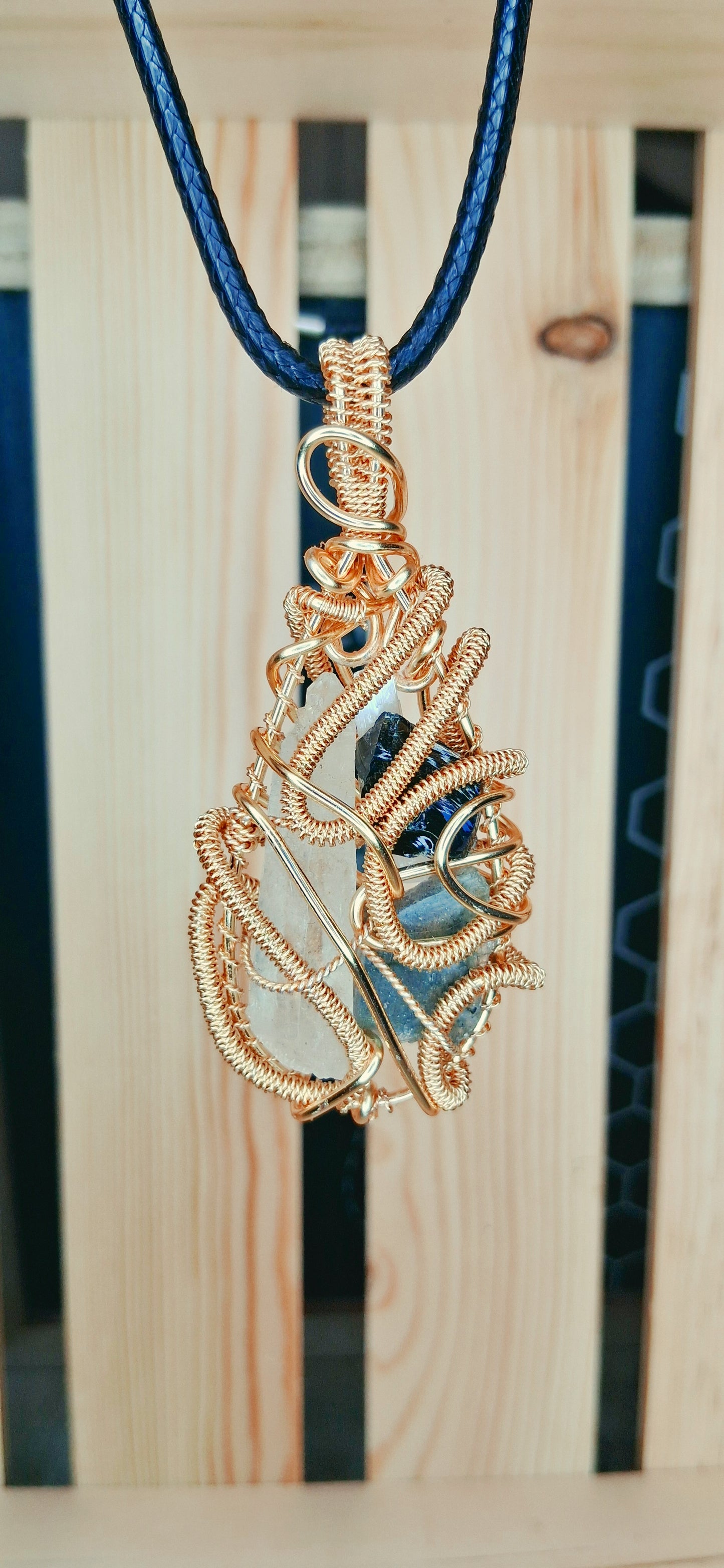 Intuition & Protection — Handmade Labradorite Crystal Pendant