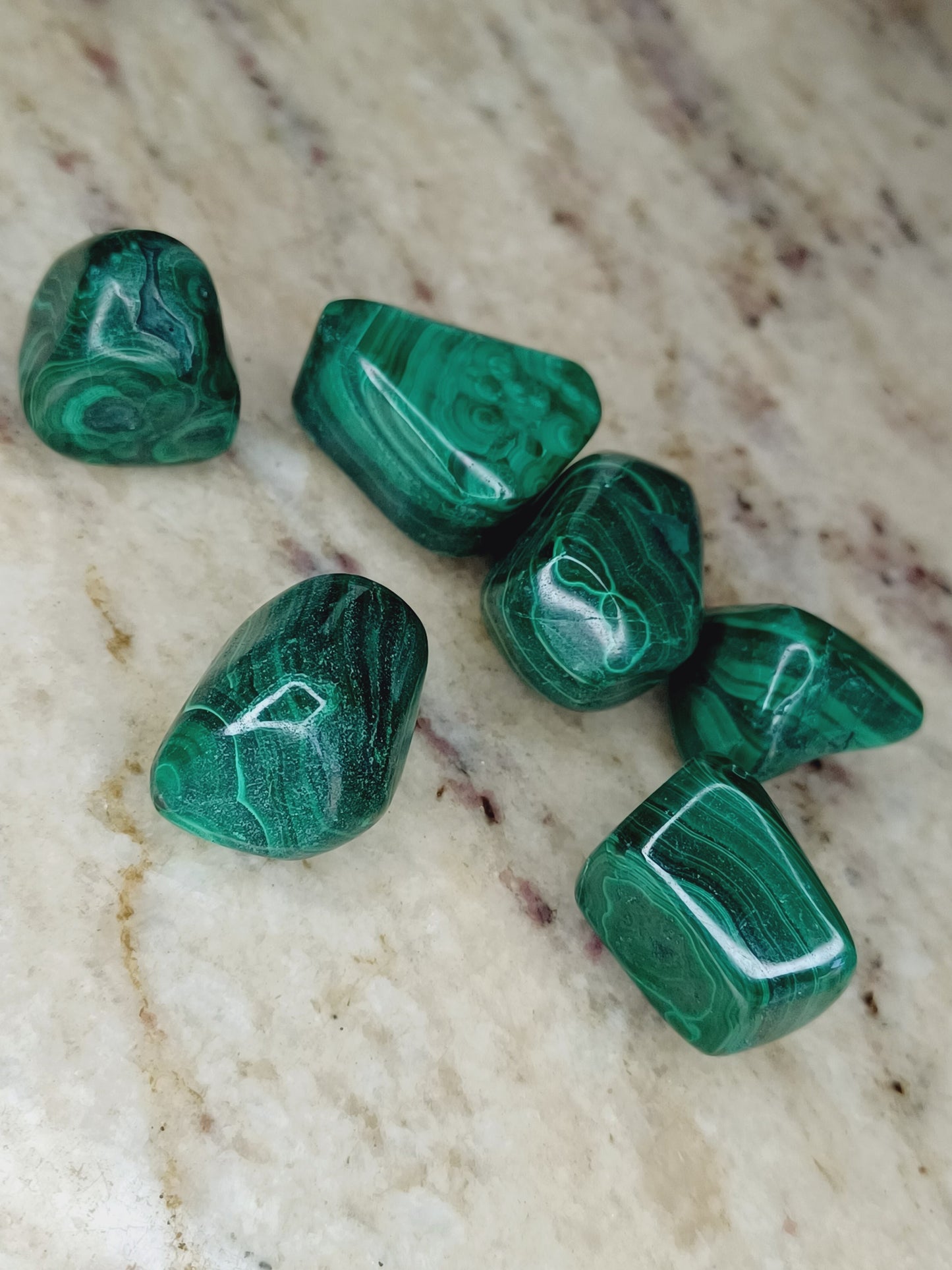 Malachite/ Tumbled Natural Malachite Stone