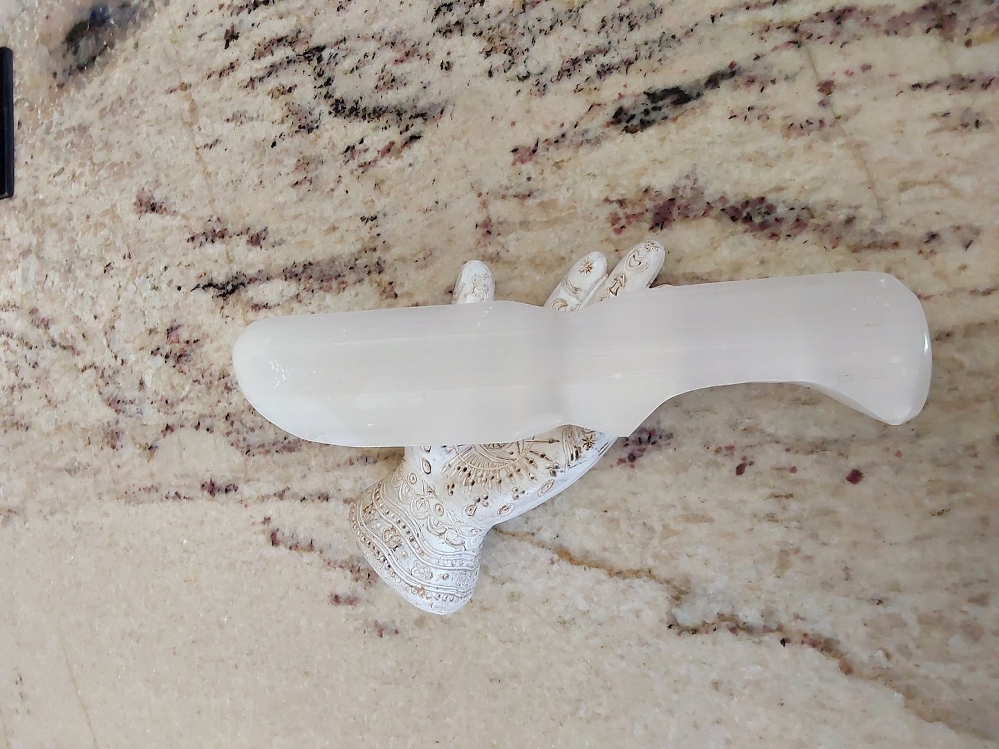 Selenite Crystal Knife /Morrocan Selenite/ Blade of Light