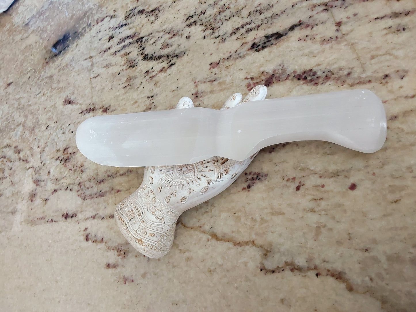 Selenite Crystal Knife /Morrocan Selenite/ Blade of Light