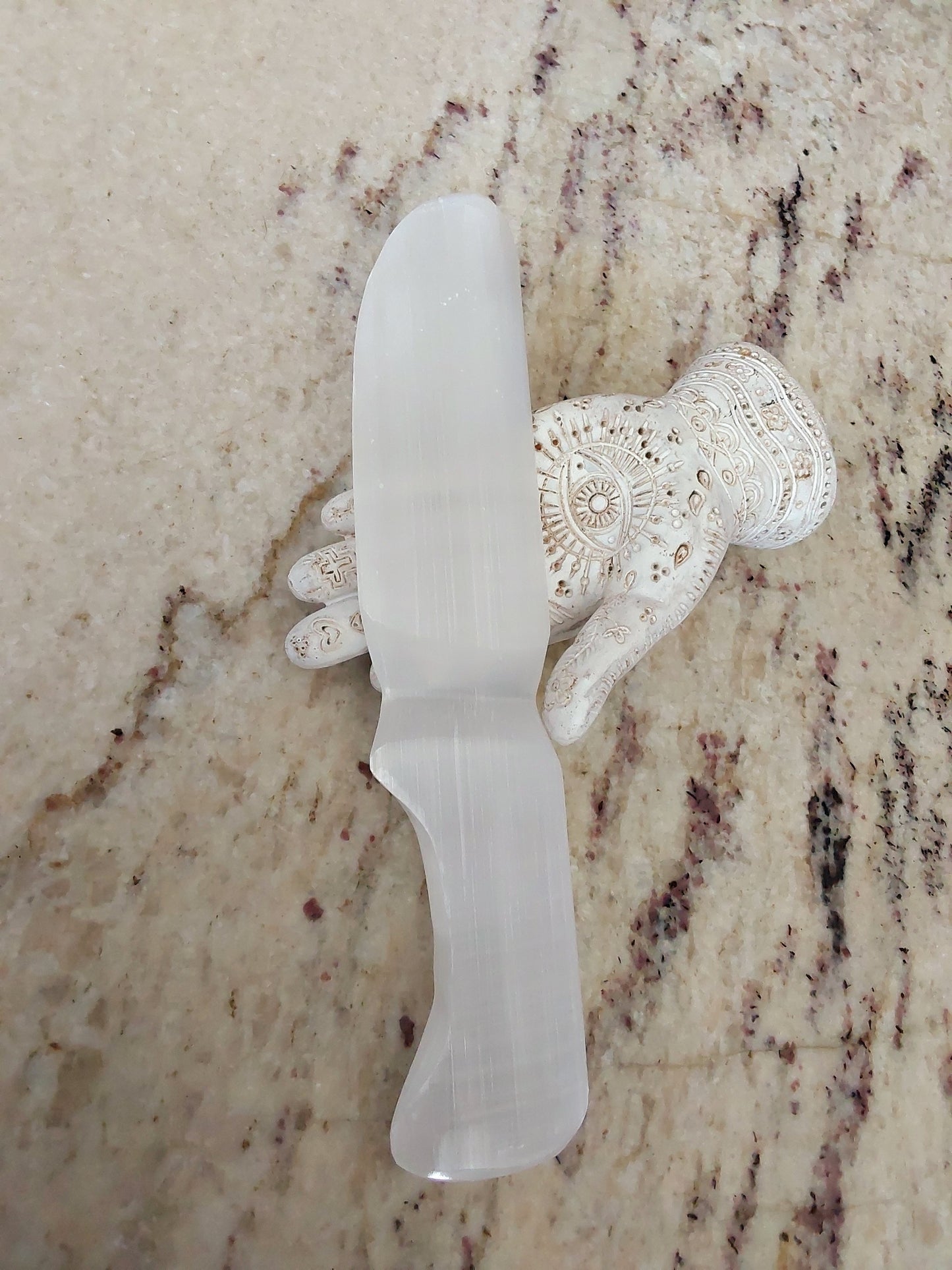 Selenite Crystal Knife /Morrocan Selenite/ Blade of Light