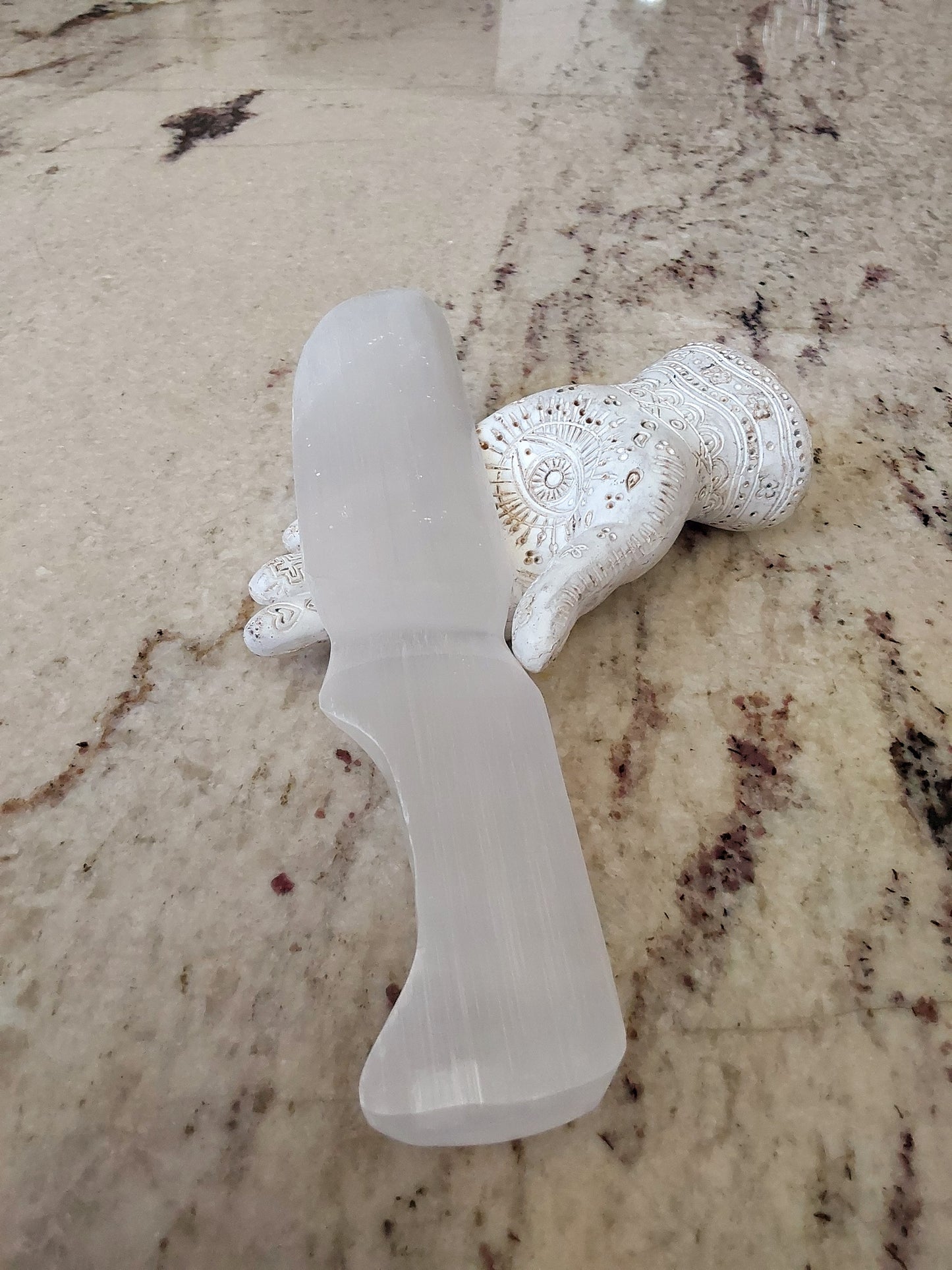 Selenite Crystal Knife /Morrocan Selenite/ Blade of Light