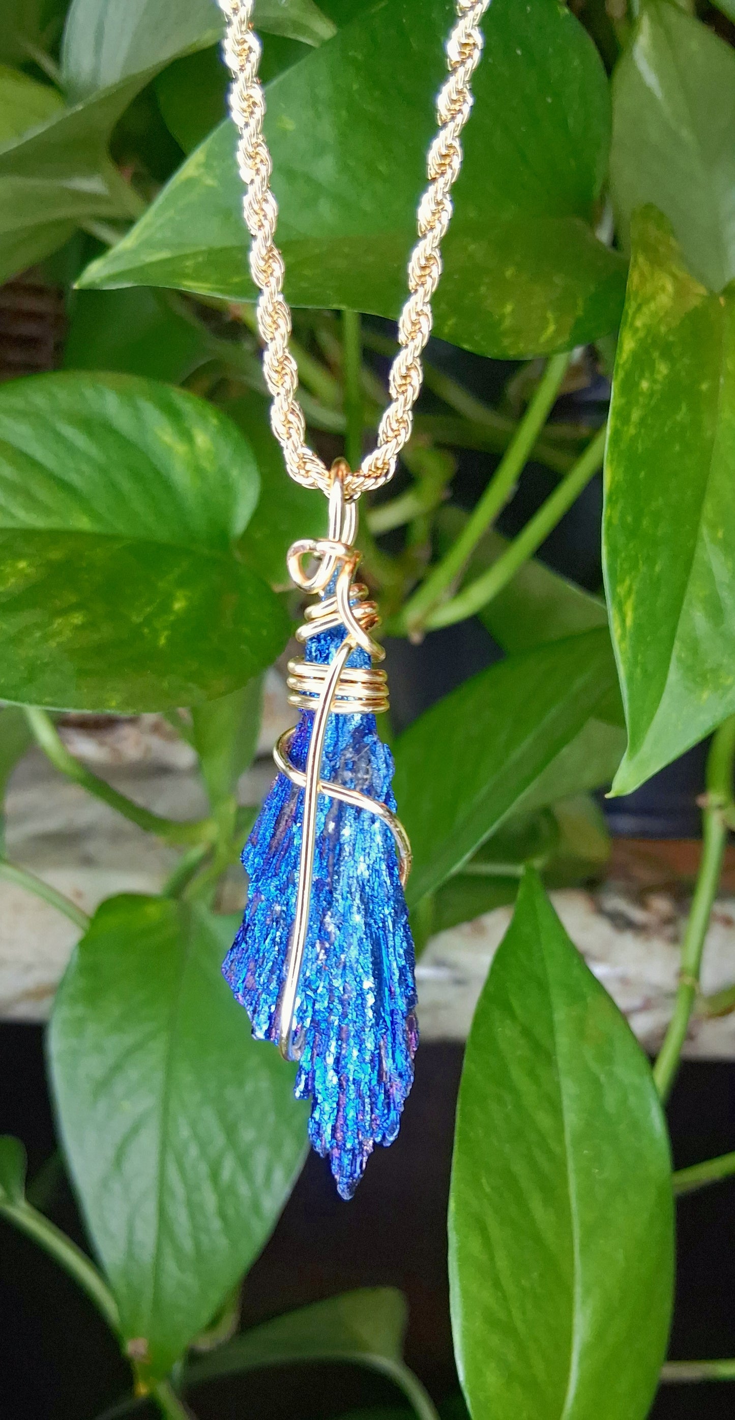"Remain" Titanium Black Kyanite