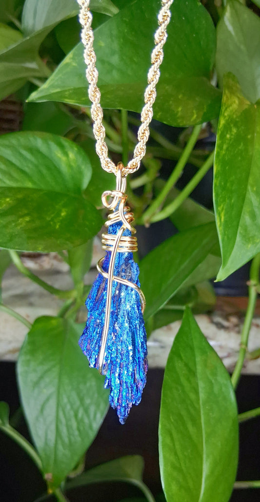 "Remain" Titanium Black Kyanite