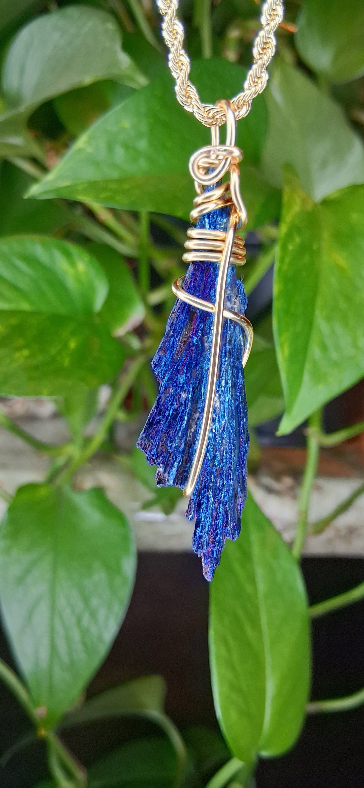 "Remain" Titanium Black Kyanite