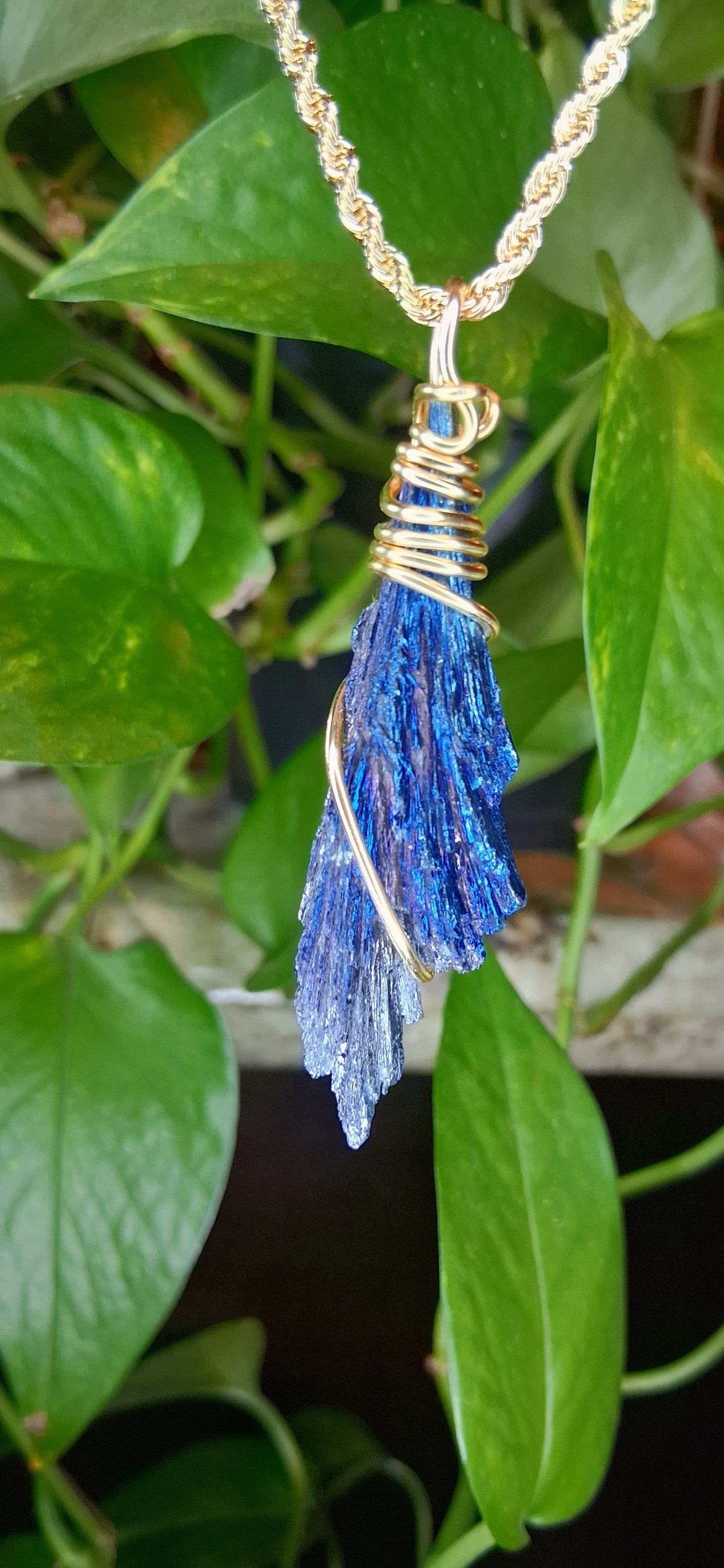 "Remain" Titanium Black Kyanite