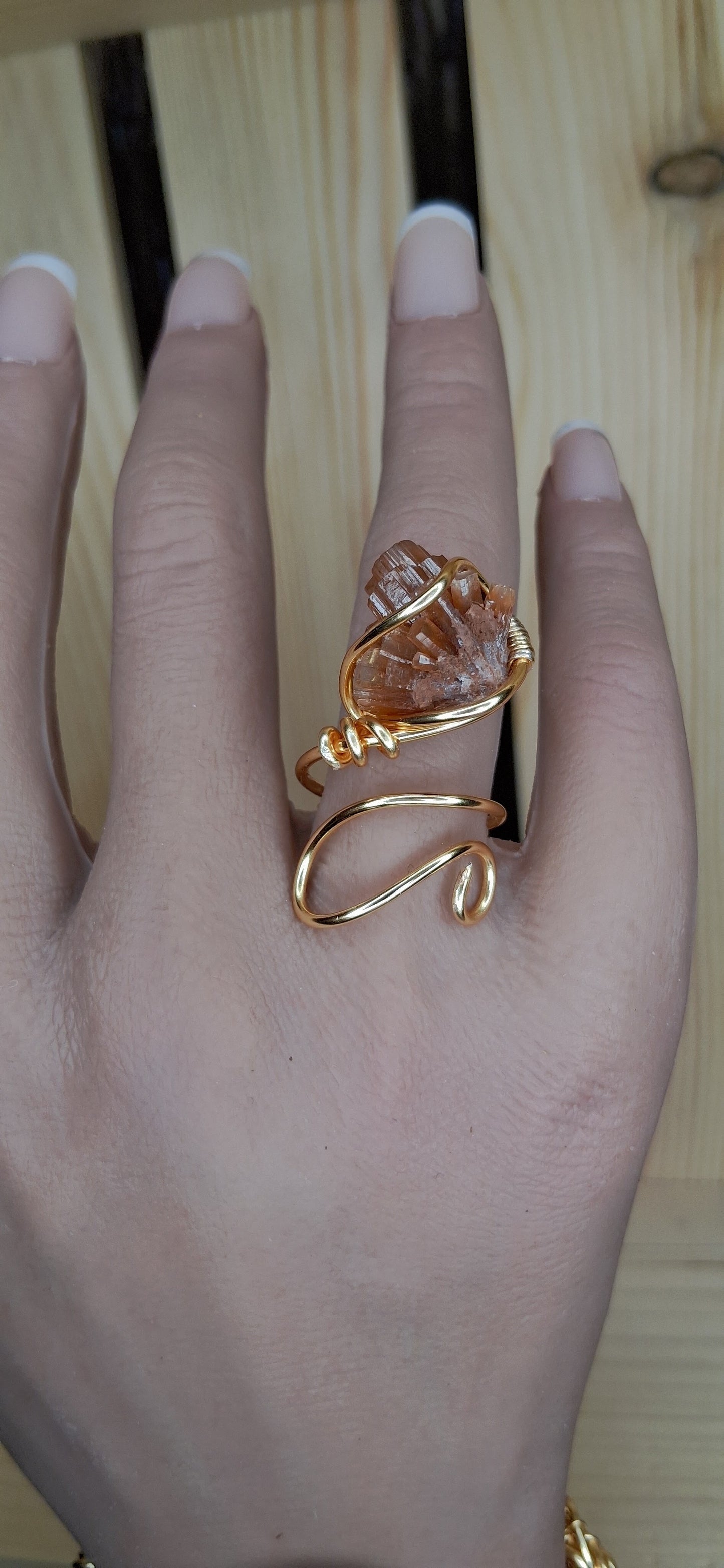 Aragonite Bracelet &amp; Ring Set